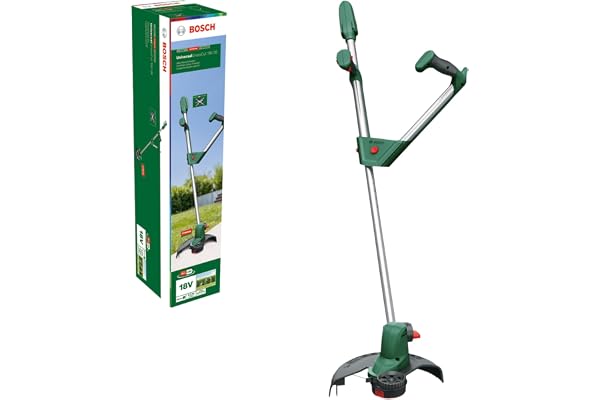 grästrimmer UniversalGrassCut 18V-26 (utan batteri, 18 volts system, skärcirkeldiameter: 26 cm, justerbara handtag, i låda)
