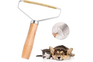 TALIFOCA Rasoir Anti Bouloche Manuel, Brosse Anti Poils Chien Chat Animaux,Nettoyeur de Peluche,Coupe Bouloche,Bouloche Appareil,Nettoyeur de Peluche Et Poil pour Vêtements,CanapéS,Tapis,Lit Wood Color