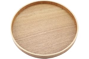 Bricka rund, träbricka rund, trä rund träbricka, serveringsbricka av trä, tallrik, rund tallrik för teservis, frukt, godis, m