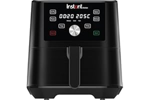 ‎INSTANT POT Instant Pot Brands Vortex 4-in-1-Heißluftfritteuse 1700W 5,7L Minibackofen - Gesundes Heißluft-Frittieren, Backen, Braten und Speisenwärmer, Schwarz