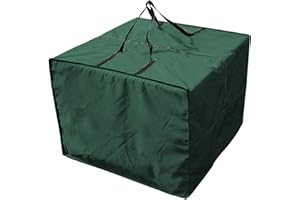 FRUNIMALL Borsa portaoggetti per esterni, grande cuscino da giardino, impermeabile, con manici e cerniera, per mobili da esterno, 81 x 81 x 61 cm (verde)