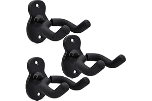 WOGOD Vägghållare för gitarr, 3-pack, vägghållare i gitarrstil, krokar stativ för akustisk elektrisk bas, klassiska ukulele-g