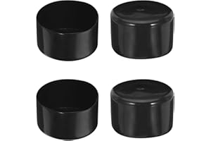 SAGASAVE Gummi-Endkappe, 80 mm Innendurchmesser, runde Rohrbolzenkappe, Schutzabdeckung, Gummi-Endkappe, flexibler Fleckschutz, PVC-Kappe für Rohre, Zaun, Rohrpfosten, Möbel, Geländer (BK)