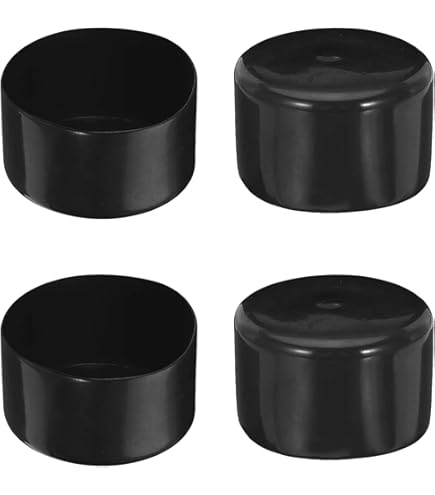 MACHSWON 10 stuks zwarte rubberen ronde eindkappen, 22 mm ID, vinyl draadbeschermers voor schroeven, buizen, kabels, draden, enz MACHSWON 10 stuks zwarte rubberen ronde eindkappen, 22 mm ID, vinyl draadbeschermers voor schroeven, buizen, kabels, draden, enz