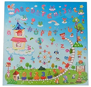 IRIS Foam Mat for Kids - Foam Play Tiles Set of 4 Large 24 x 24 inch Pieces