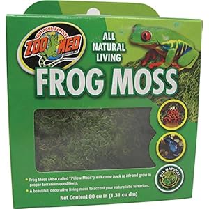 Zoo Med CF3-FME All Natural Frog Moss, 1.31 l, natürliches Moos, erhöht die Feuchtigkeit im Terrarium