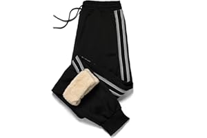 AOTORR Men's Fleece Jogging Bottoms Casual Thermals Trousers Winter Warm Joggers Pants Jogging Tracksuit Bottoms