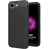 Microsonic Apple iPhone 17e i&ccedil;in Kılıf Deri Dokulu Silikon Siyah [iPhone 17e ile Uyumlu Kılıf - Siyah]