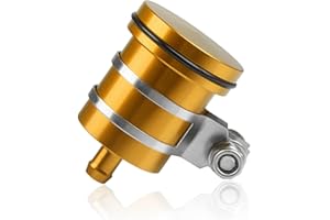 YIEBA Depósito de Aceite de Freno Delantero O Trasero de Aluminio CNC para Yamaha FZ01 FZ03 FZ07 FZ09 FZ10 YZF R1 R3 R6 R25 R15 R125 para Z250 Z650 Z750 / R/RR Z800 Z900 Z1000 / sx Oro