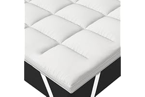 ‎GMTEXTILES GMTextiles Microfaser Topper 140x200cm +5 cm mit 4 Anti-Rutsch-Ecklaschen - Maschinenwaschbar - Hypoallergene Matratzentopper 140x200cm für Sofabett und Gästebett