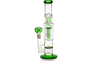 BONGBONGBONG Glass Bong, Bong Pipe Water Bongs for Smoking Bong Bowl 14.5mm Height 32cm 520g Recycling Tornado Filter Glass Water Bong hookahs Oil Rig Bongs Send Cleaning Brush (Glass Bong-2) (Bong-D)