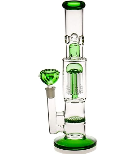 Weedness Bong Vetro Chillum Diffusore 18,8 mm Fessura 16 cm Set 5 pezzi - Accessorio Shillum Testa Adattatore Beccuccio Steckchillum Giunto