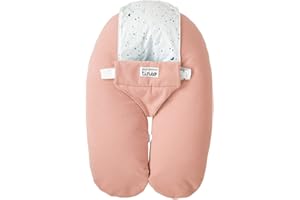 Tinéo - Coussin De Grossesse et d'allaitement Multifonctions Multirelax Éponge - Déhoussable - Fabriqué en France - 78x44cm (Rose)