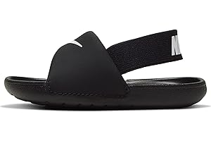 Nike Kawa Slide (TD), Sandal Unisex niños, Black/White-White-White, 17 EU