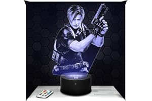 Lampephoto.fr - Lámpara 3D Resident Evil Decoración Cuarto para Niños, Resident Evil, objeto de Videojuegos para Jugadores, Idea de Regalo, Lámpara de Noche, Idea de Regalo Original TOP
