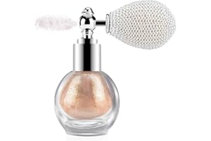 GL-Turelifes Evidenziatore Polvere Sciolta Spray Glitter Polvere Spray Shimmer Sparkle Polvere Spray per Trucco per Capelli Viso Corpo Cosmetico (# 2 Fascino Champagne)