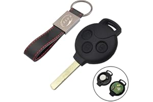 KASER Llave Mando Coche con Tarjeta Electrónica 3 Botones Compatible para Smart FORTWO 451 Coupe' Roadster CROSSBLADE (433MHz ID46 Chip PCF7941) Transponder Lista para Codificación