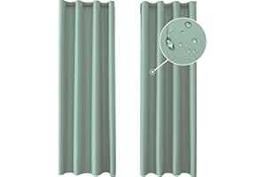 Ystyle Tende Oscuranti Per Interni 2 Pezzi, 140x300cm, Tende Camera Da Letto Moderne Con Anelli, Tende Da Esterno Impermeabile, Tenda Termica Isolante Freddo Per Soggiorno Cameretta, Verde Matcha