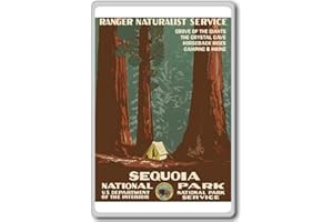 PHOTOSIOTAS 1938, Sequoia National Park, USA - Vintage Travel Fridge Magnet - Calamita da frigo
