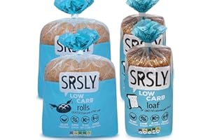 SRSLY Low Carb Bread Freshly Baked Multi Buy Pack | 2 Low Carb Keto Loaves | 8 Keto Rolls | 0.7G Carbs Per Slice | 2G Carbs Per Roll | High Protein & Fibre