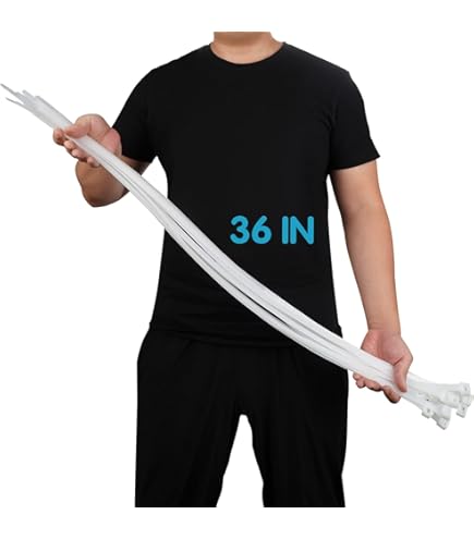 1000 Pack White Plastic Cable Ties - Small Nylon Zip Ties Premium Self Locking 4 Inch - View #13