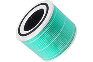 BIBOLIC Core 300-RF-TX - Filtro de repuesto para toxina compatible con LEVOIT Core 300 Core 300 Core 300S, filtro HEPA 3 en 1, filtro True HEPA de repuesto, filtro Core 300-RF-TX, color verde