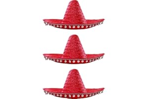 I LOVE FANCY DRESS LTD ILOVEFANCYDRESS - Lote de 3 gorros mexicanos multicolores para adultos, 9 colores, paquete de 3 unidades