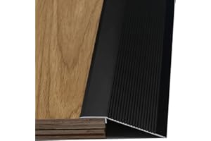 YILANG Aluminium-Schwellenrampe Bodenübergangsstreifen, rutschfeste Rollstuhlrampe leichte Schwellenreduzierer Bodenreduzierer für Türen, Roller, Kehrroboter Gepäck, Eingangstürkantenverkleidung Flöte