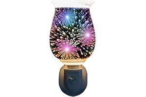 Cello 3D Firework Plug In Electric Melt Burner - Wax Melt Burner & Oil Burner New Home Gifts Home Decor Room Decor Bedroom Accessories & Office Accessories Diffuser with Light Bulb