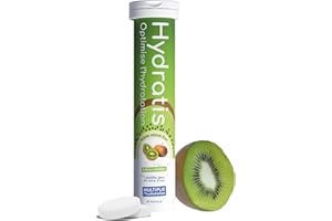 HYDRATIS - Pastilles Hydratation Electrolytes - Kiwi - Améliore l'Hydratation et Favorise l'Énergie - Formule Isotonique - Sport, Récupération, Bien-être - 1 tube (20 Pastilles)