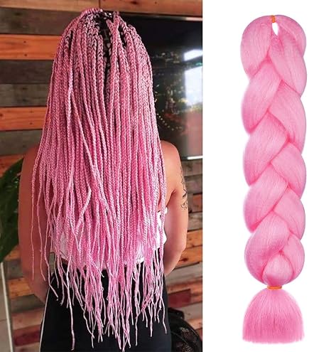 Extension De Cheveux Synthétique DreadLab - Tresse Géante Deux Tons Ombré, 60 Cm, Multicolore