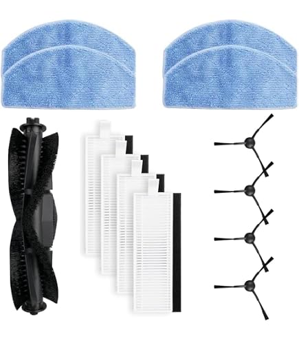 Kit D'entretien Complet Pour Robot Aspirateur Laresar Evol 3 / Honiture G20 / G20 Pro - Brosses, Filtres, Chiffons Inclus