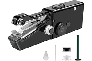 Machine a Coudre, Fenansion Machine à Coudre Portative Enfant Debutant Mini Machine a Coudre Manuelle, Portable Électrique Machine a Coudre a Main Small Petite Sewing Machine
