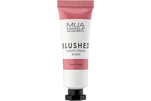 MUA Makeup Academy Blushed Liquid Cream Blusher, Highly Pigmented for Cheeks & Lips, Dusky Rose, 10ml - Vegan & Cruelty Free
