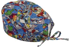 HappyHat - Gorro quirofano MARVEL HEROES Hombre talla: Estándar (hasta 59 cm) color: Azul
