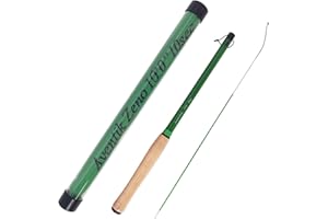 EUPHENG Aventik Zeno S2-Glass Tenkara Rod with 2 Extra Rod Sections 10 Sec in 9ft/10ft Excellent Durability and Strength, Collapsed to Only 14.6in/15.2in, 6:4 Soft M-Action, Super Lightweight and Compact, Elegant Translucent Color Super Eye-catching