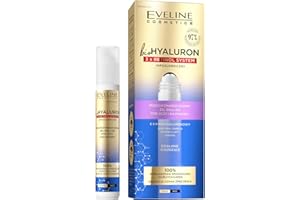 ‎EVELINE COSMETICS EVELINE COSMETICS Biohyaluron 3x Retinol System Anti Wrinkle Roll On Gel for Lids Under Eye Area Reduces Crows Feet Vegan Formula 97% Natural Composition Night 15ml