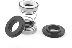 UXCELL sourcing map Garniture Joint mécanique d'eau de bobine de soufflet en caoutchouc de diamètre interne de 12 mm 202-12 pour pompe