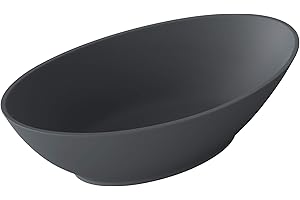 DOPORRO Sogood Lavabo vasque à poser gris noir anthracite 62cm lave main Colossum807 62,5x34,5x17,5cm