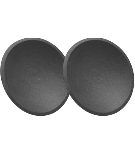 2 Capuchons Anti-poussière Pour Haut-parleur - Protection Universelle Woofers | Noir En Tissu