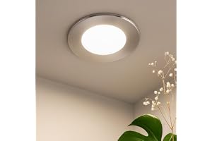 Möbler infälld spotlight Slim G4 12 V metallram med glasskydd