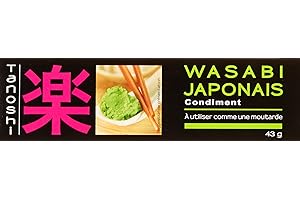 TANOSHI - Wasabi - Raifort Japonais à Utiliser comme Condiment - Lot de 4 Tubes de 43 g