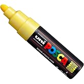 Posca Uni PC-7M Boya İşaretleyici Sanat Kalemleri - B&uuml;y&uuml;k U&ccedil;lu 4,5-5,5 mm - 15 Renk - 2017 i&ccedil;in Yeni - Sarı