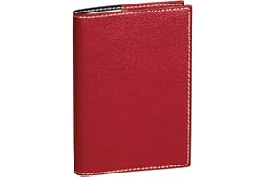 Quo Vadis - Collection : Club AFFAIRES Spiralé - Agenda civil - Semainier - Format : 10x15 cm - Coloris : Rouge Cerise - Année : 2024