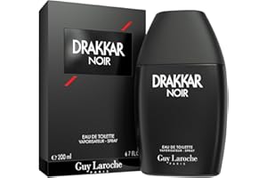 Drakkar Noir de Guy Laroche - Eau de Toilette Sensuel & Intrépide - Boisé et Aromatique, Notes de Mousse de Chêne, Patchouli et Sapin Baumier - Parfum pour Homme