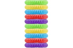 FADII Mosquito Repellent Bracelet 10 Pack Adjustable Insect Repellent Bracelet Mosquito Bands Deet-Free Leather Bug Repellent Bracelet for Kids & Adults