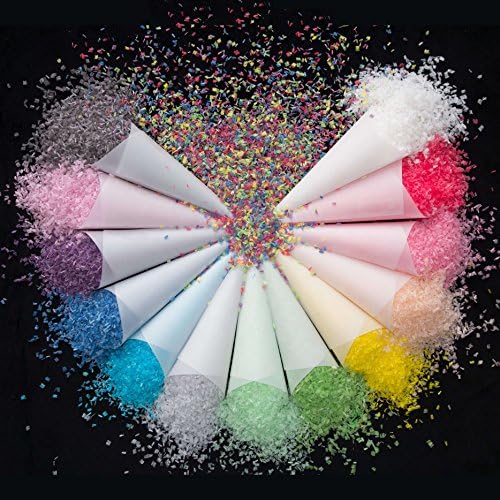 Snow White Wedding Eco Confetti Biodegradable Slow Falling Winter Wedding Water Soluble (Unicorn)