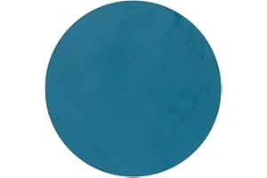 LIND DNA LindDNA Tischset Circle aus Recyceltem Leder in der Farbe Petrol, Maße: 30cm x 30cm x 0,2cm, 991114