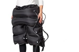 Dinamicamed® PRO 4.0 Pantalone per Glutei Pressoterapia Digitale Classic 4 camere d’Aria, Pantalone Completo di Tubi