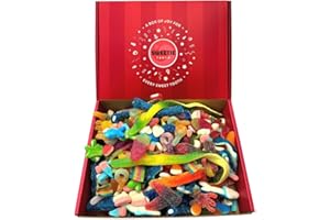 Sweetie Tooth Premium Random Pick & Mix 1kg Hamper Gift Box - Random Pick & Mix Sweets for Christmas, Birthday, Kids, Thank You, Congratulations, Easter, Father's Day, Halloween